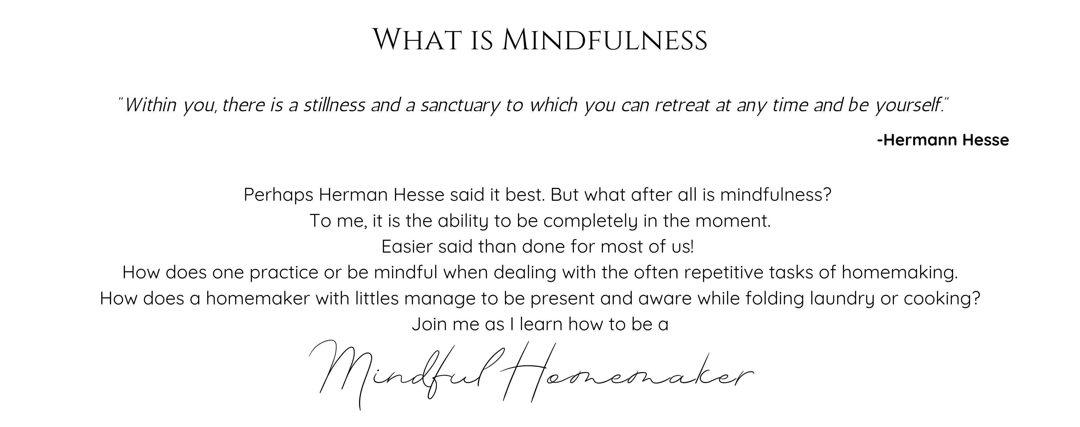 How to be Mindful