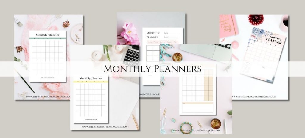 monthly planners