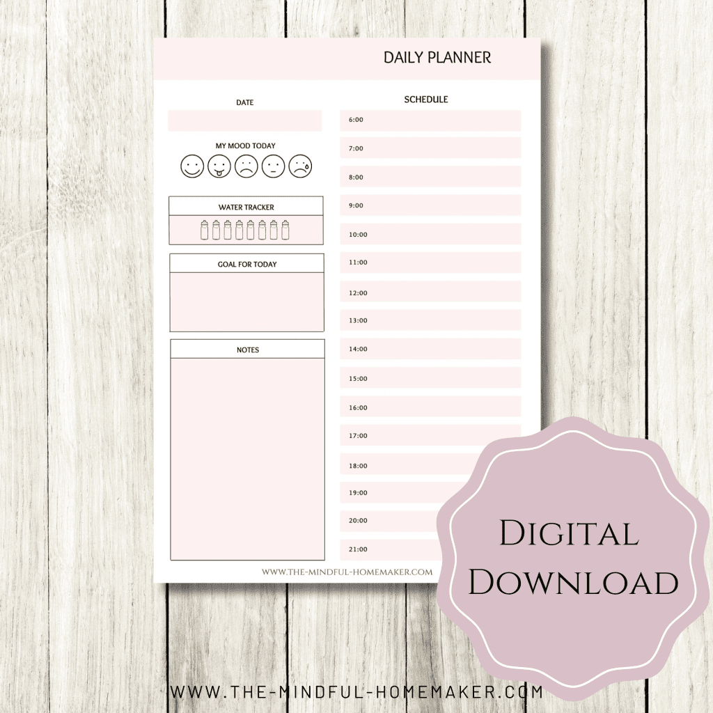 Daily planner free printable