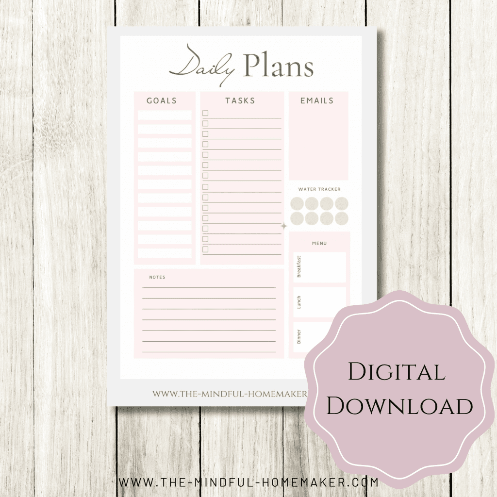 Free planner pdf daily printable