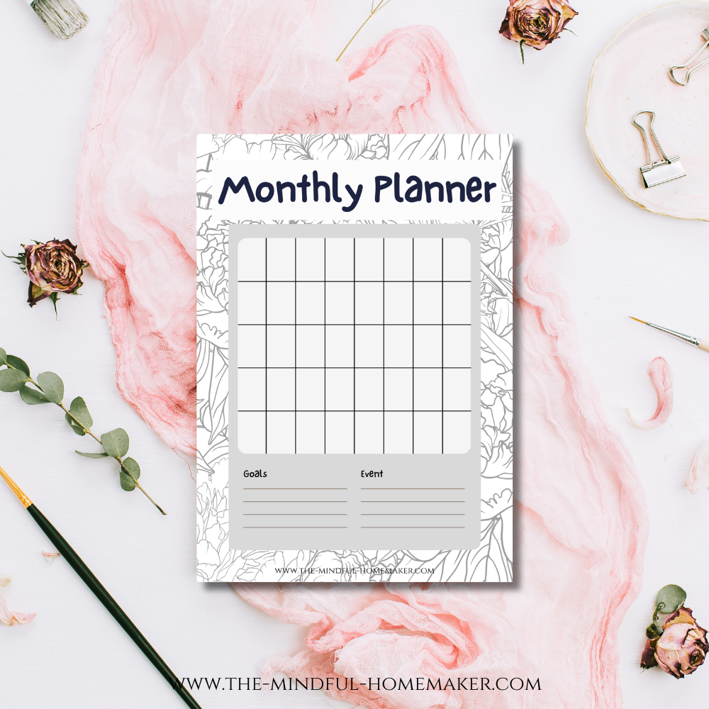 Monthly planner