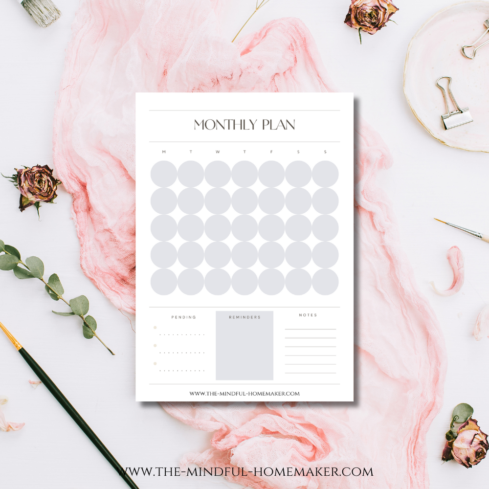 Monthly planner