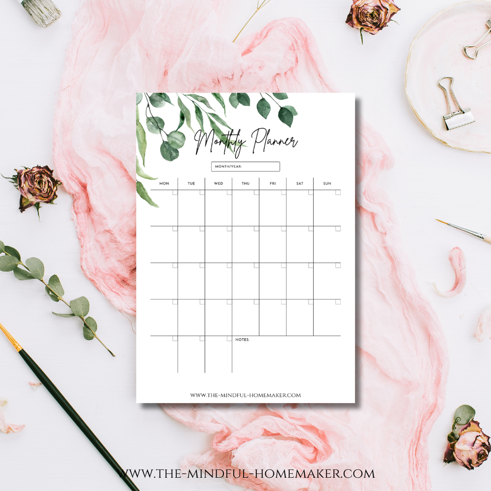 Monthly planner 2026