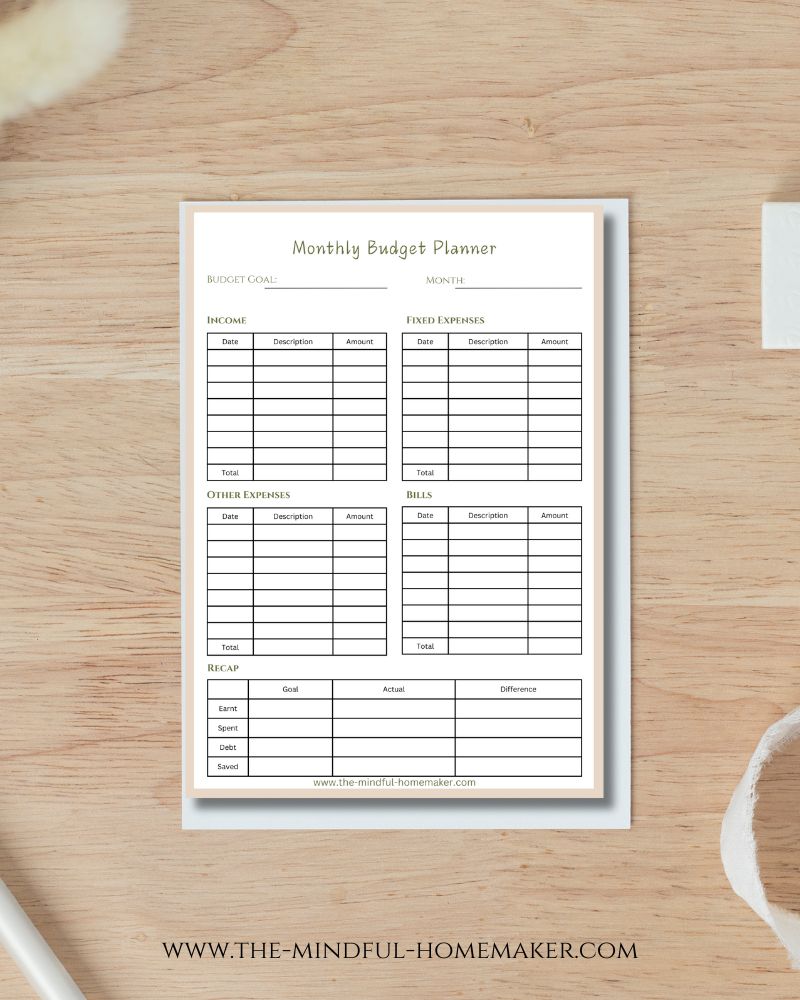 Budget Tracker budget planner deutsch