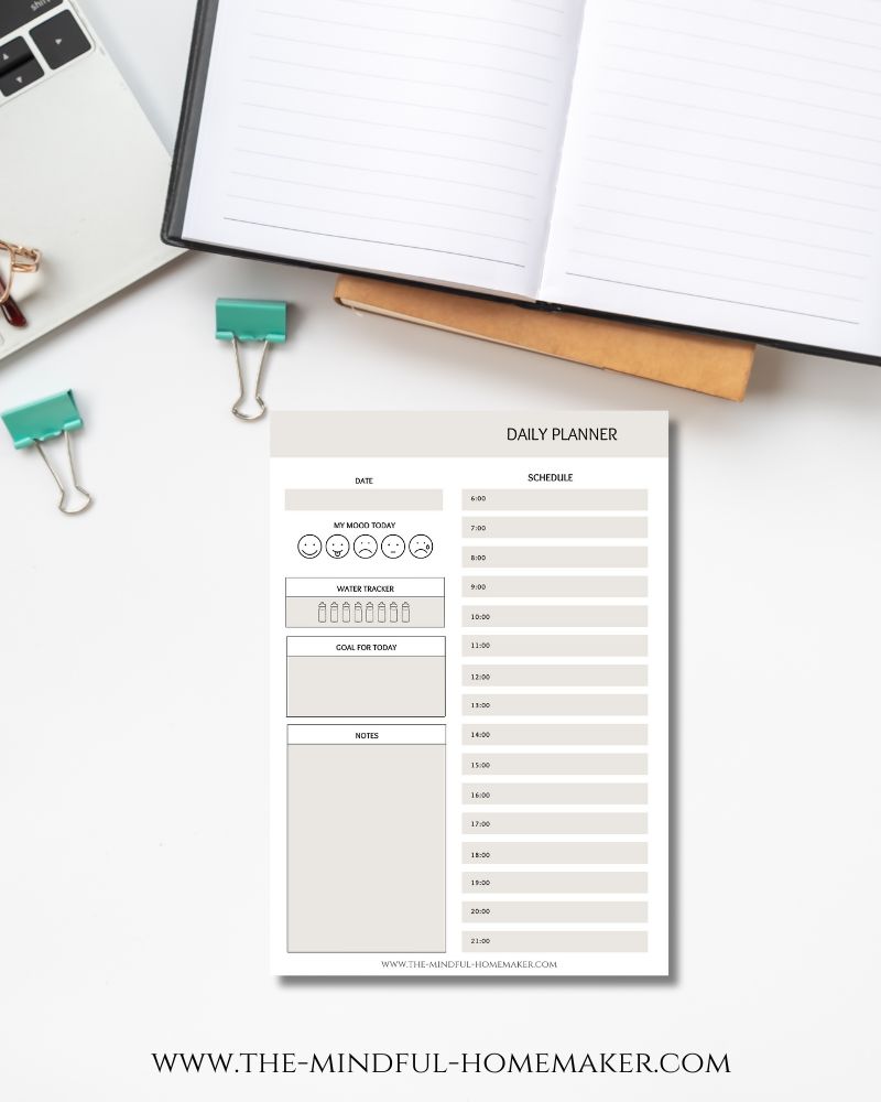 daily planner gold foil