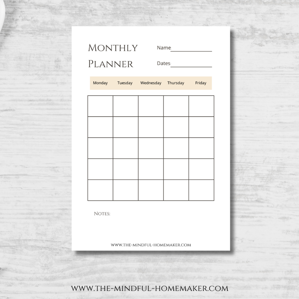 free content planning calendar