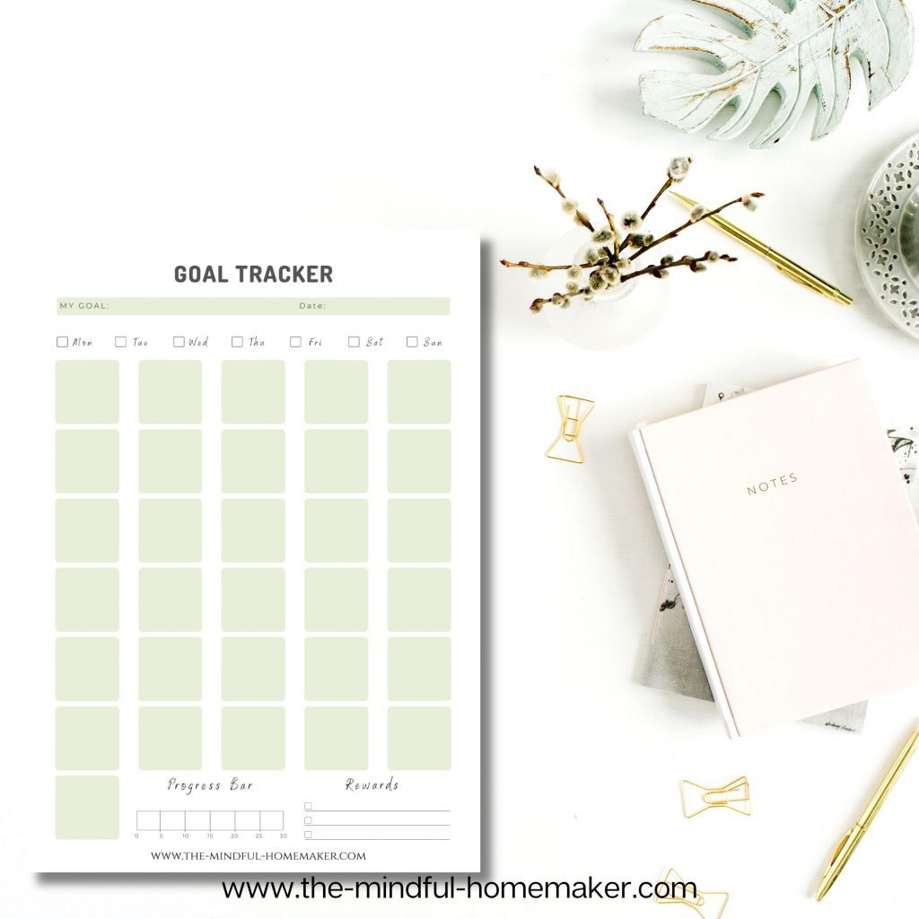 Productive Goal Tracker high school student goal sheet