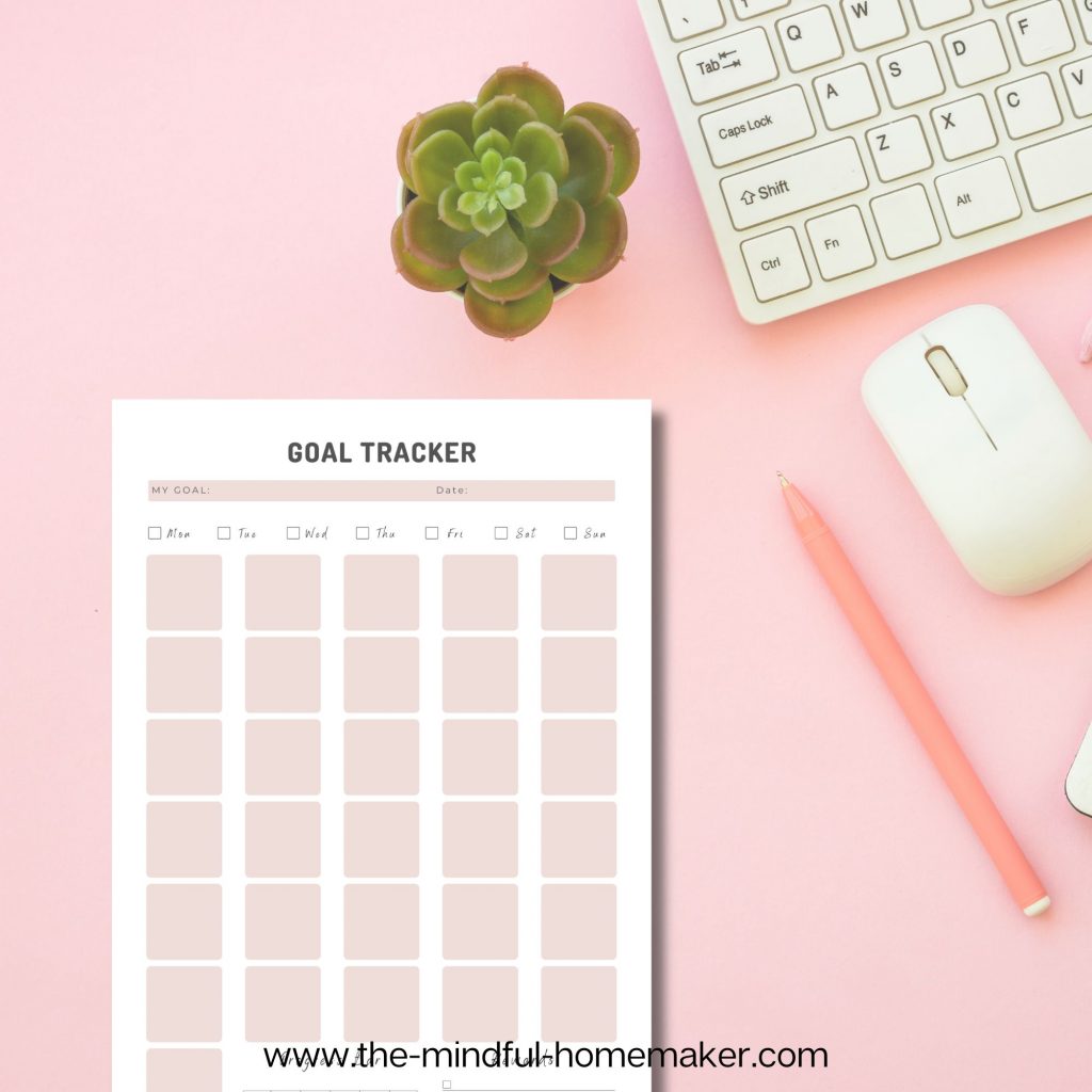 Productive Goal Tracker kids chore goal tracker printable