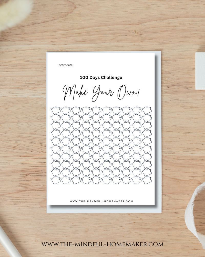 Savings Tracker no spend challenge savings tracker