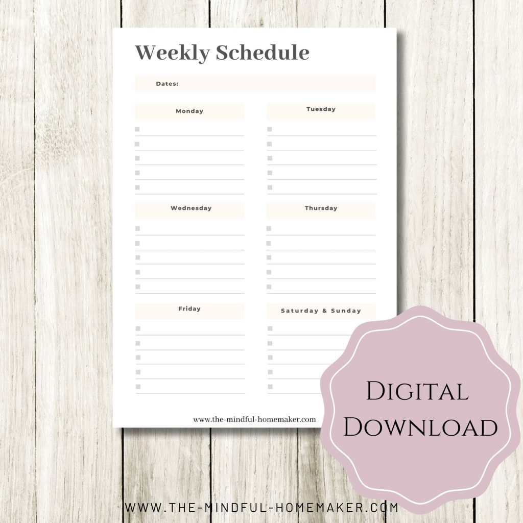 printable academic weekly planner free