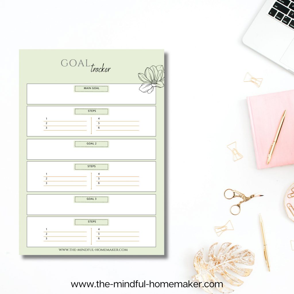 Goal Trackers priority goals tracker worksheet