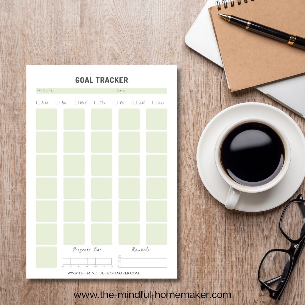 Goal Trackers semester goal planner printable