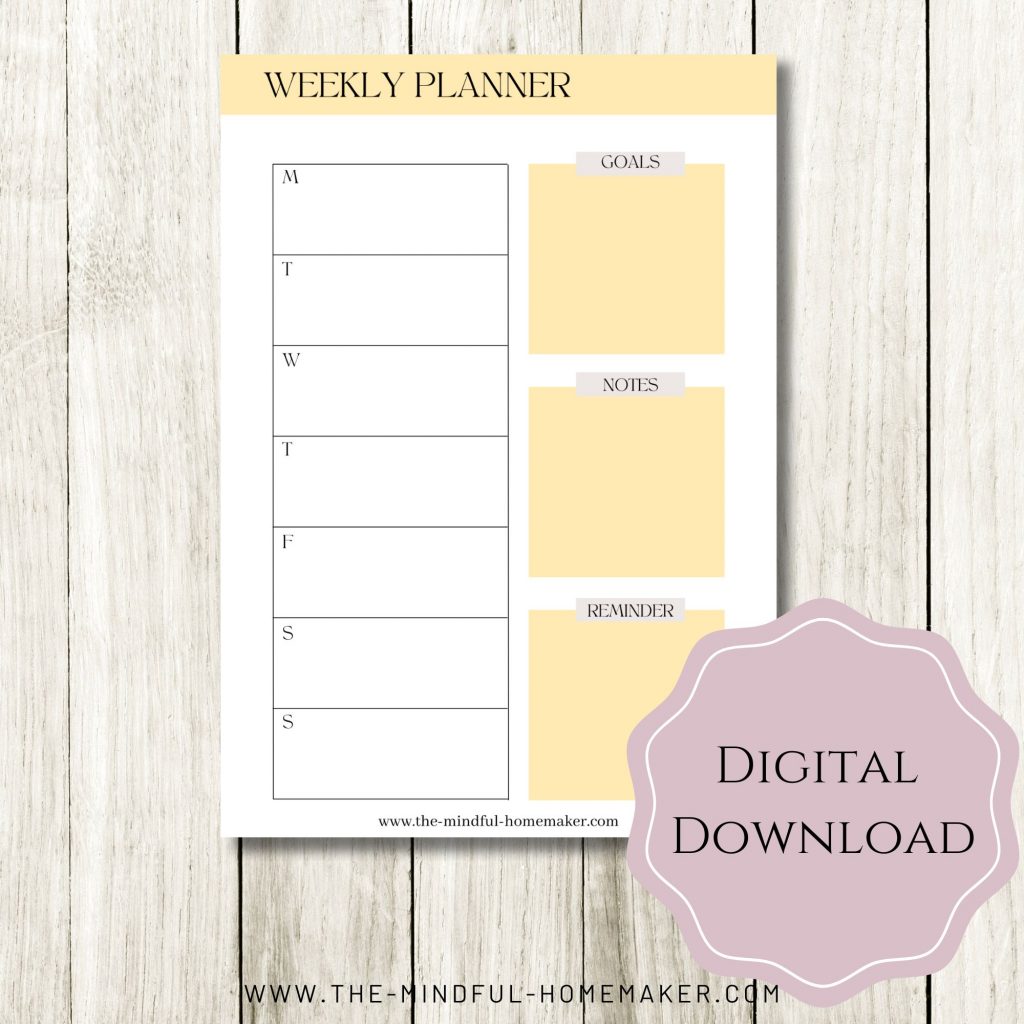 sketch layout weekly planner page
