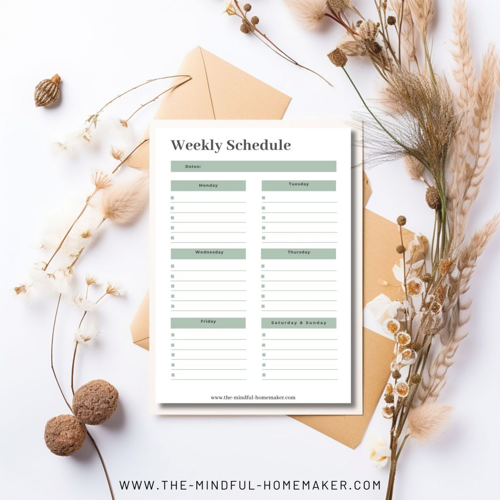 study habit weekly planner sheet