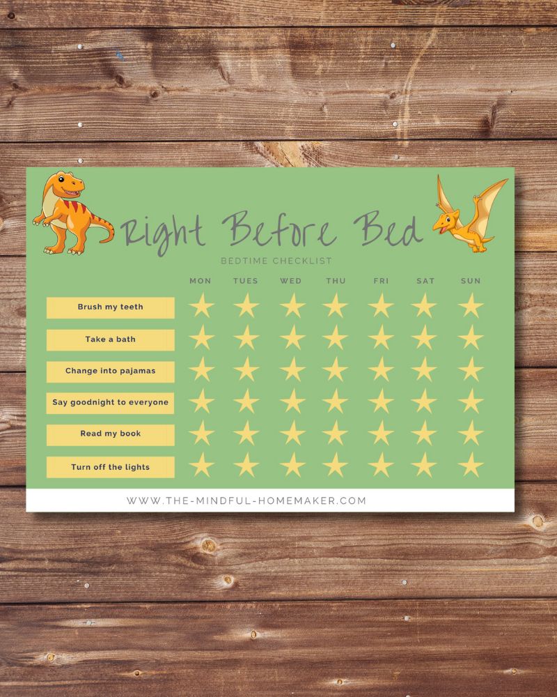 Bedtime Routines toddler bedtime routine chart