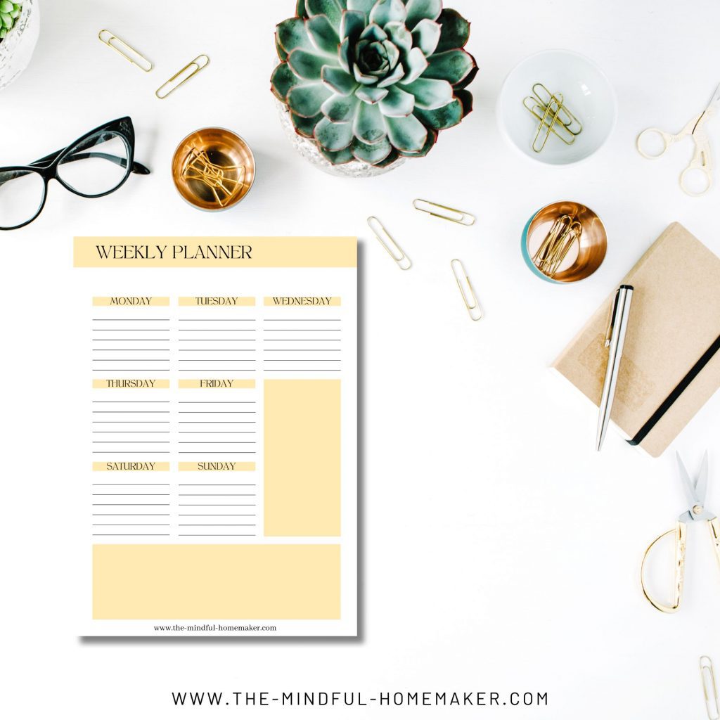 weekly appointment planner printable free