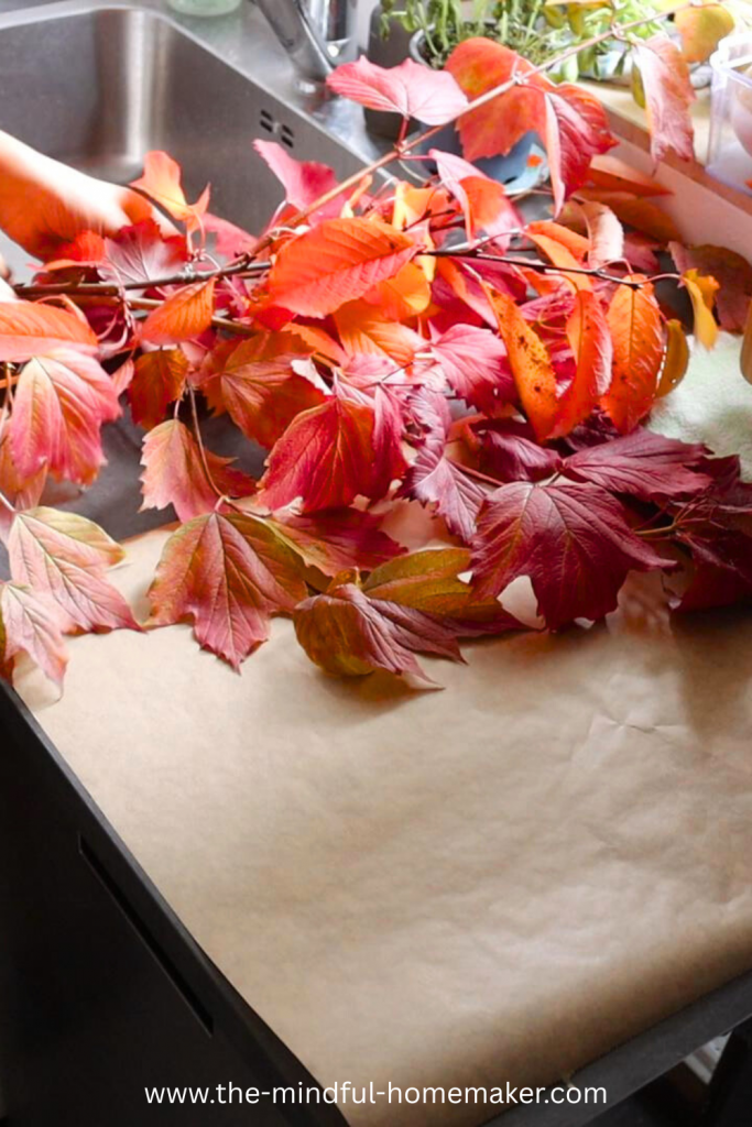 easy-to-make Autumn leaf garland Autumn Leaf garland felt