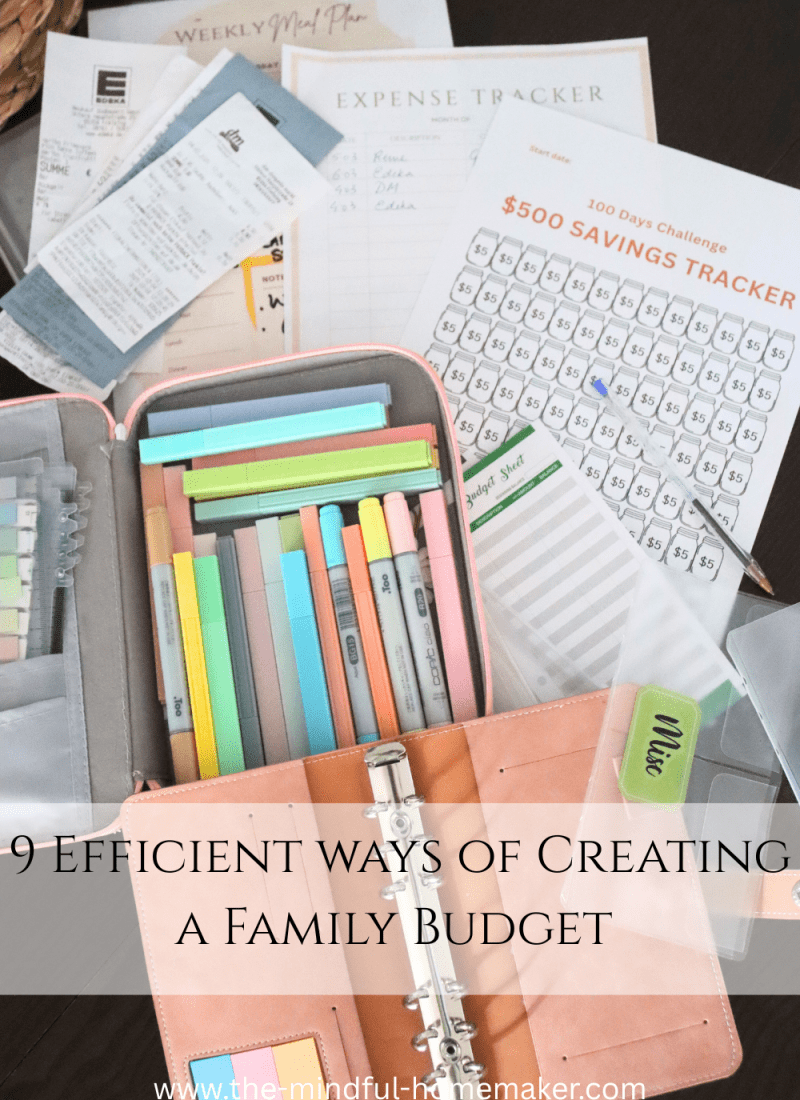 9 Efficient ways of Creating a Family Budget That Shows Results