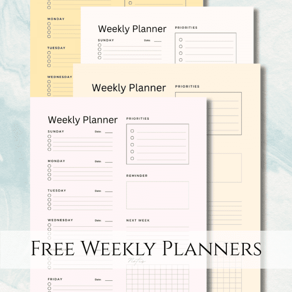 Free Weekly Planner