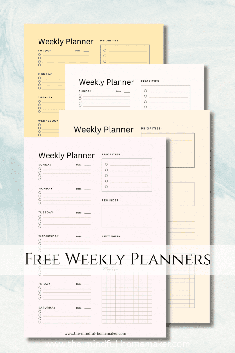 Free Weekly Planner