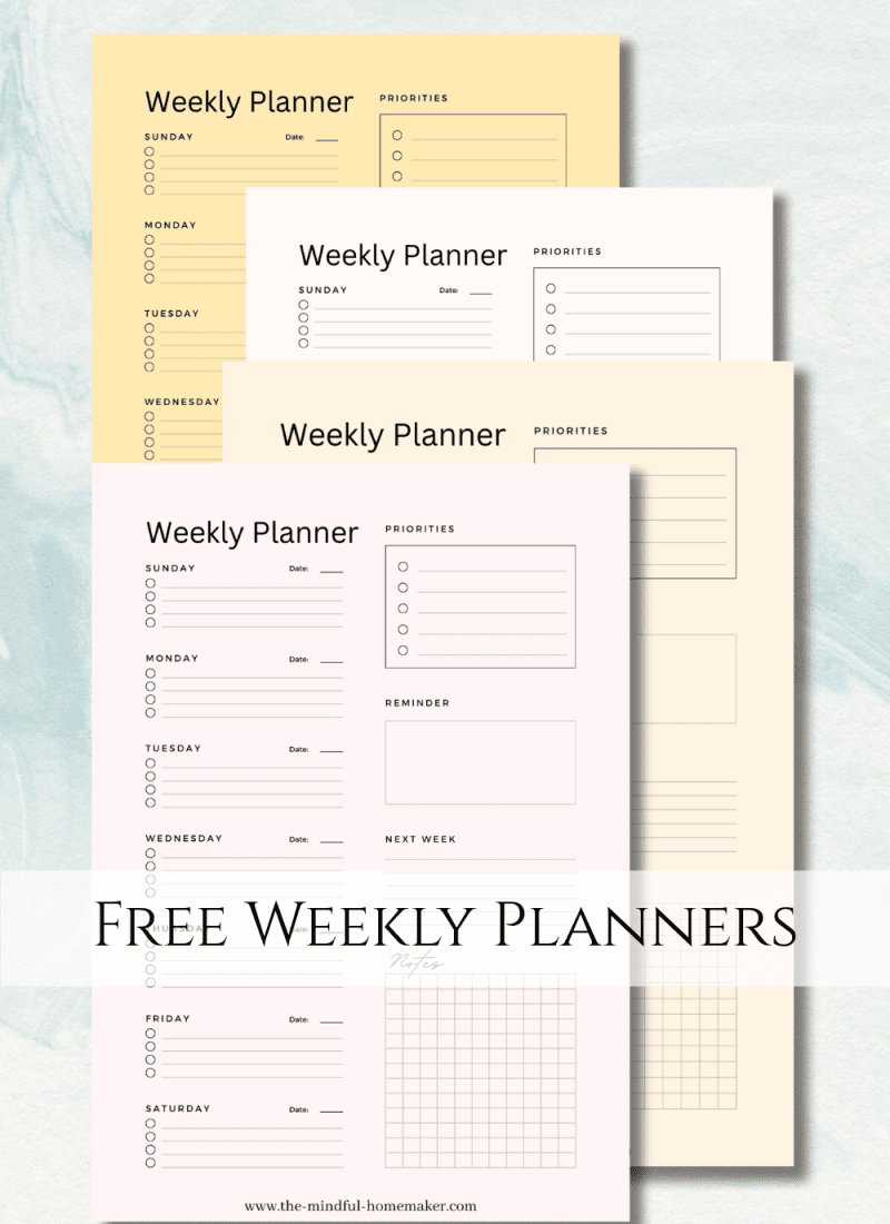 Free Weekly Planner