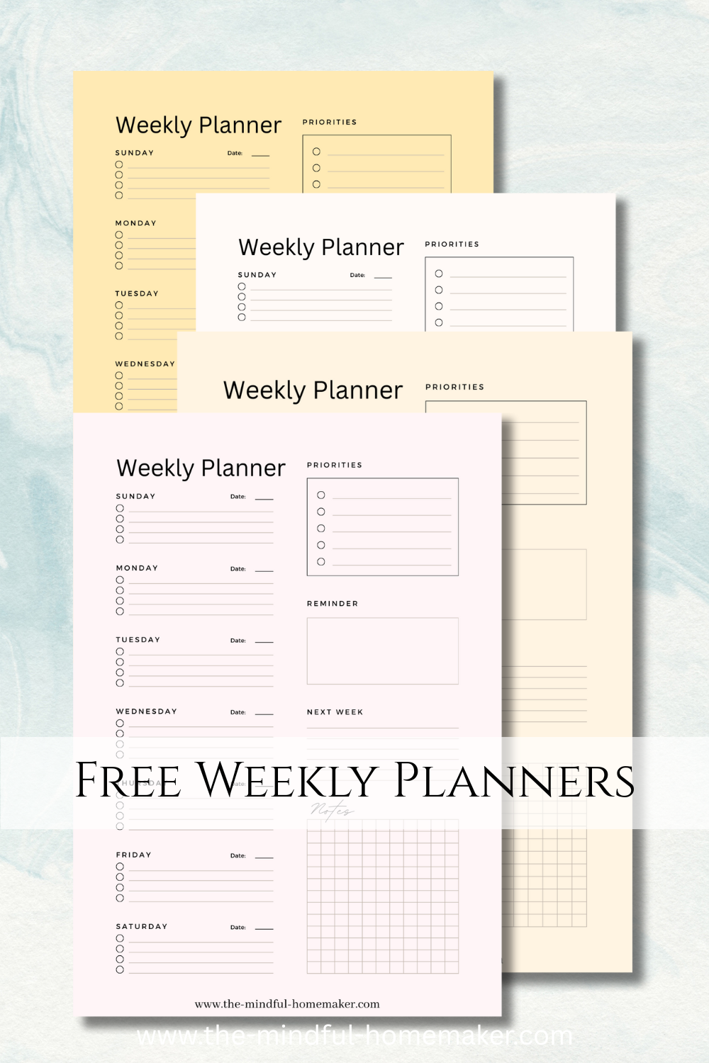 Free Weekly Planner