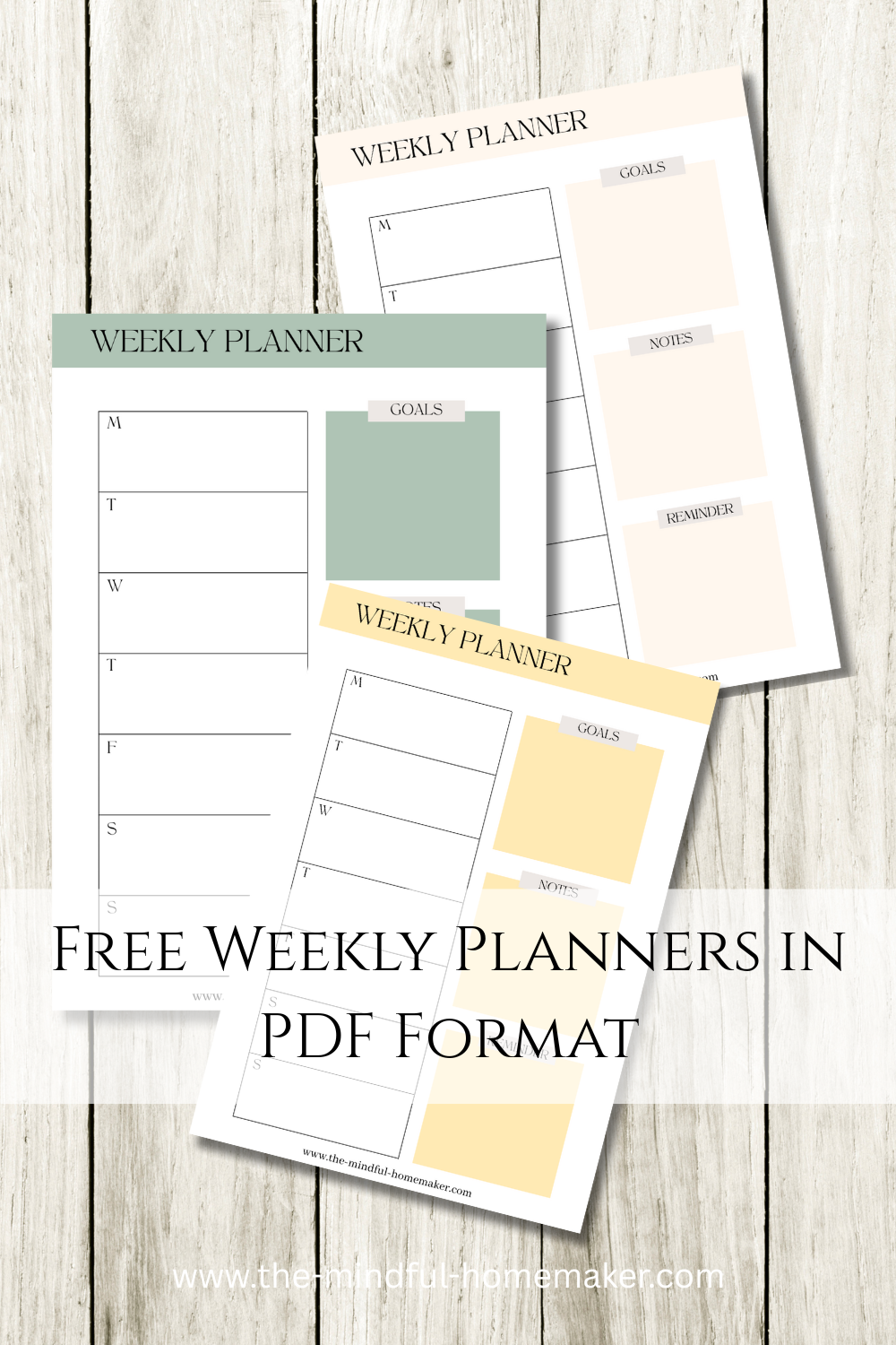 Free Weekly Planners 