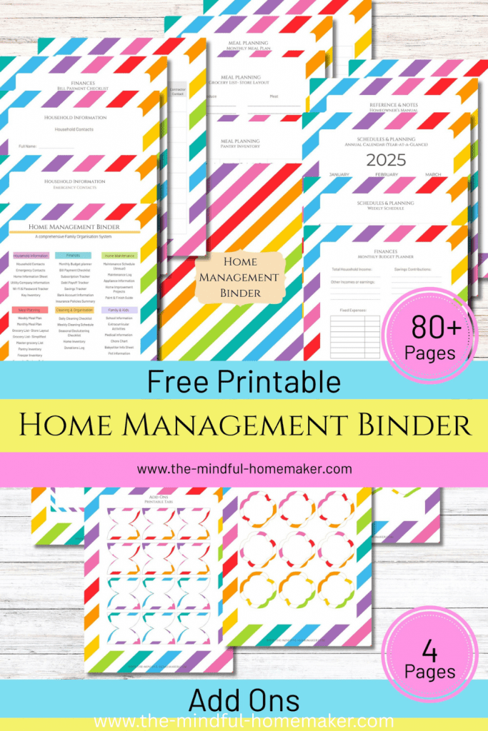 Home Management Binder free pdf