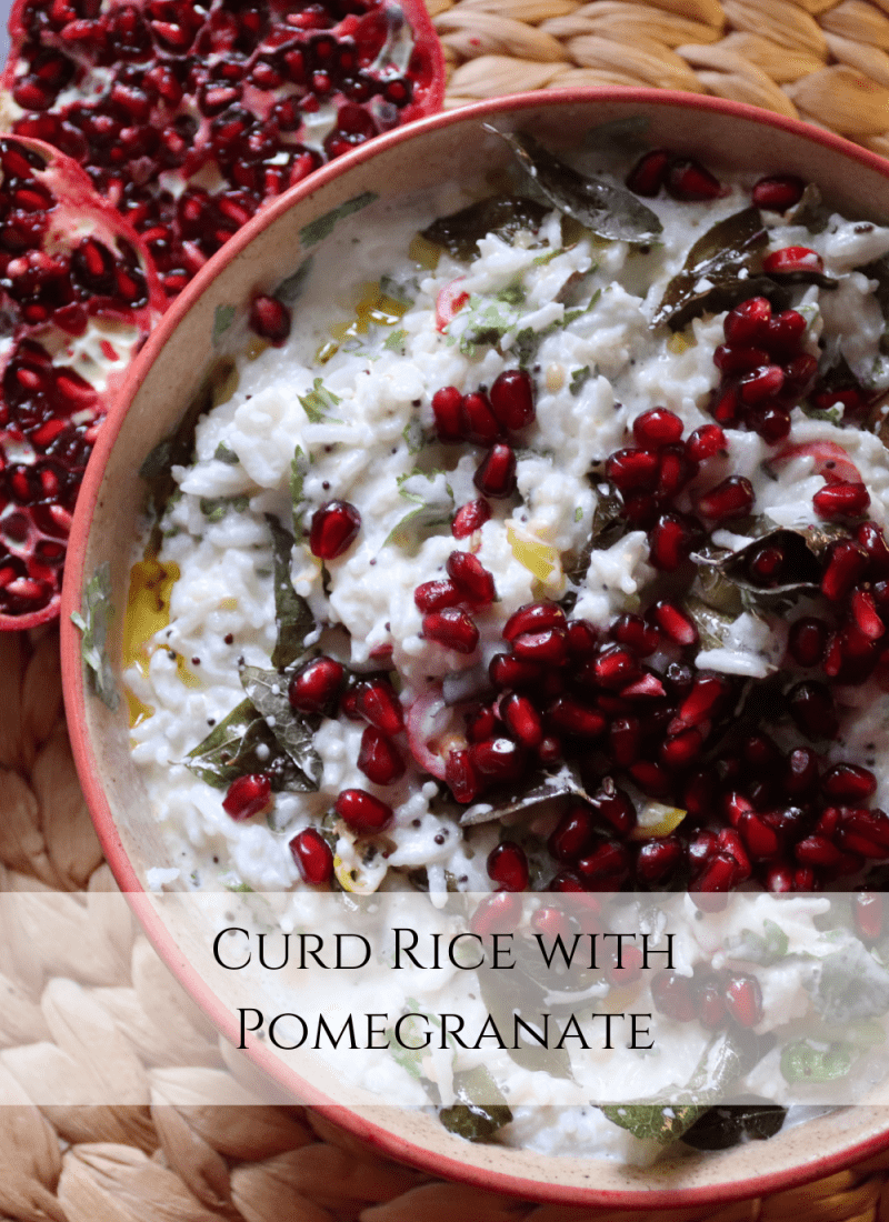 Curd Rice Recipe with Pomegranate