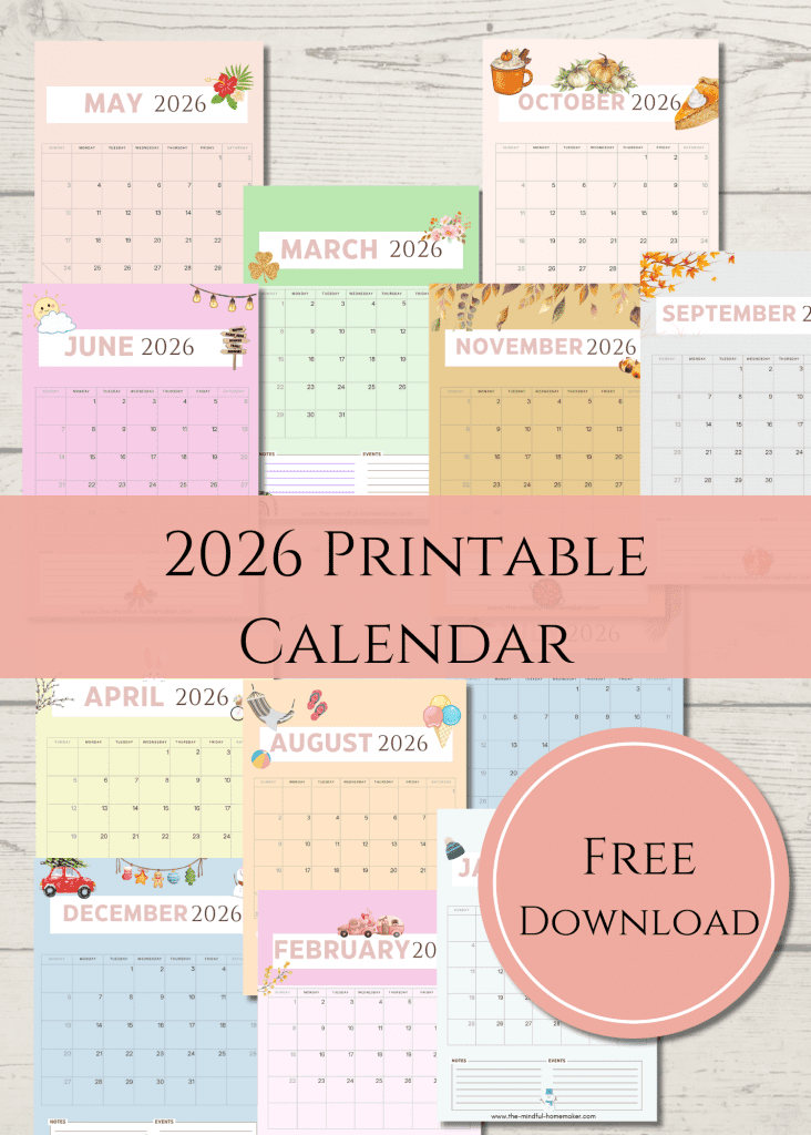 free calendar 2026