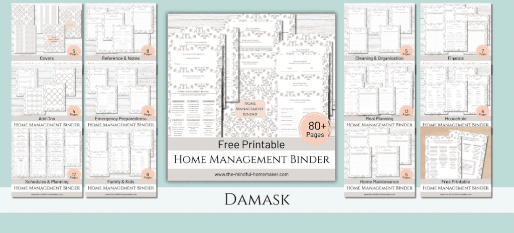 home management binder pdf
