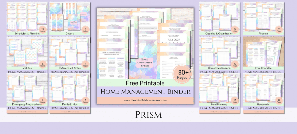 home management binder free pdf
