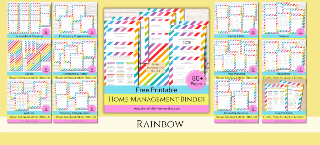 home management binder ideas