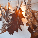 how to make a leaf garland