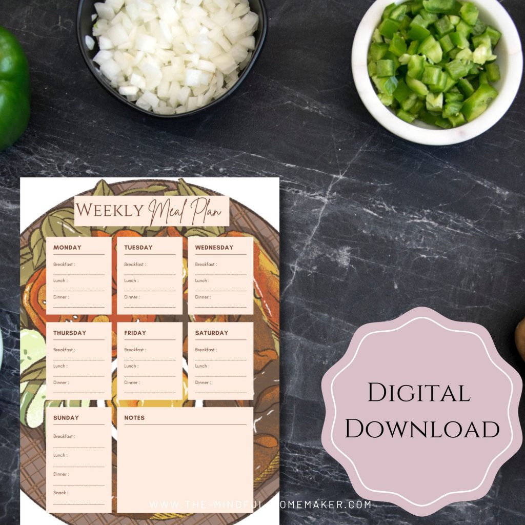 Meal Planners meal planning template excel