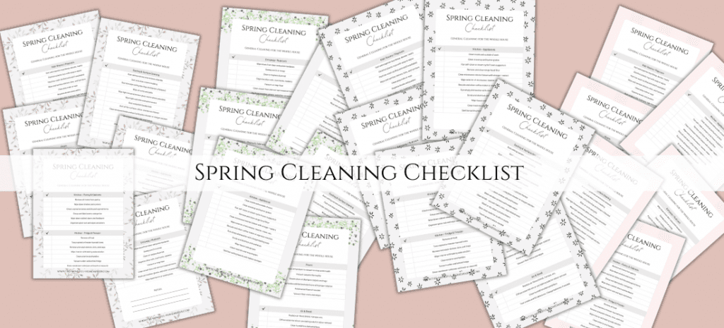 Spring Cleaning Checklist Spring Cleaning Checklist