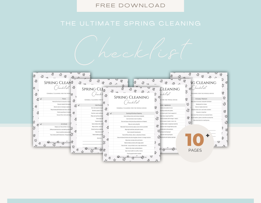 Spring Cleaning Checklist spring cleaning checklist free printable