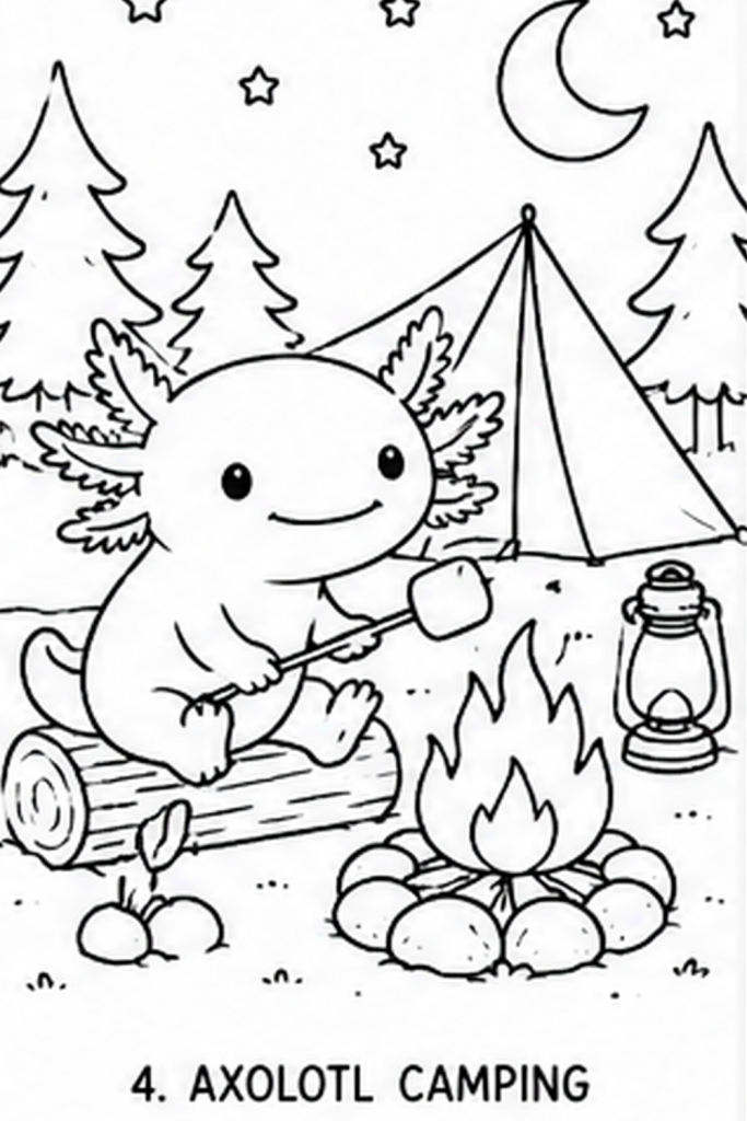 Axolotl colouring