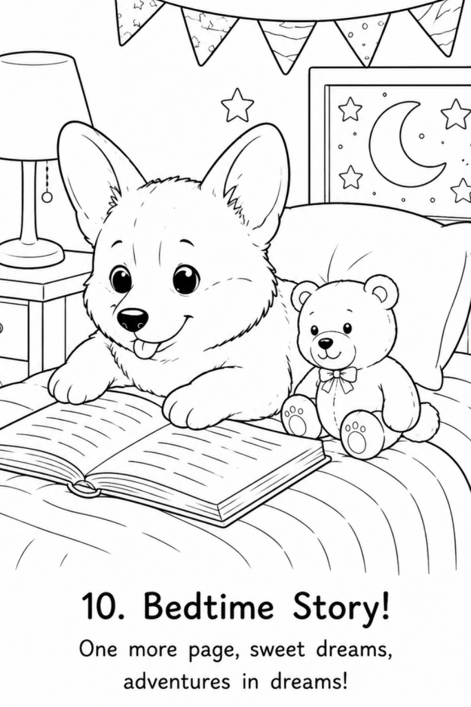 Corgi colouring pages Corgi colouring