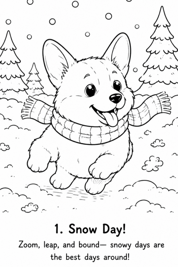 Corgi colouring pages Corgi colouring image