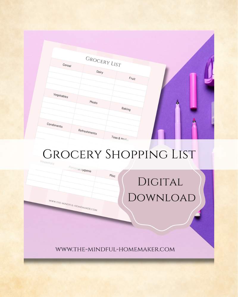 Grocery Shopping List