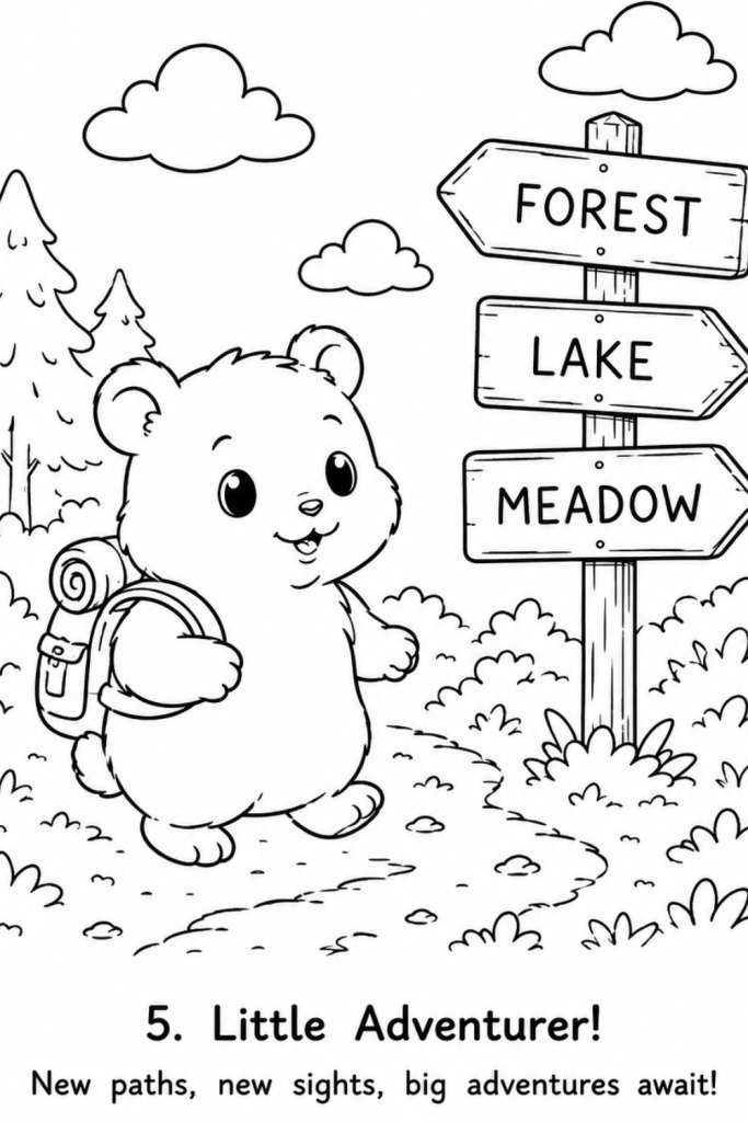 Hamster colouring pages for kids