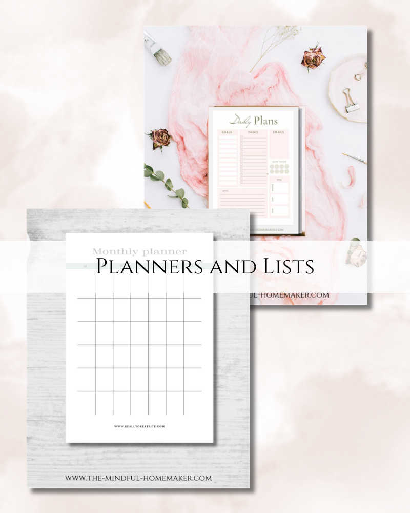 Planners and Lists