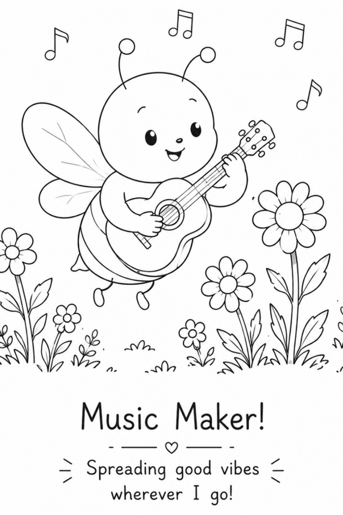 bee colouring pages adult