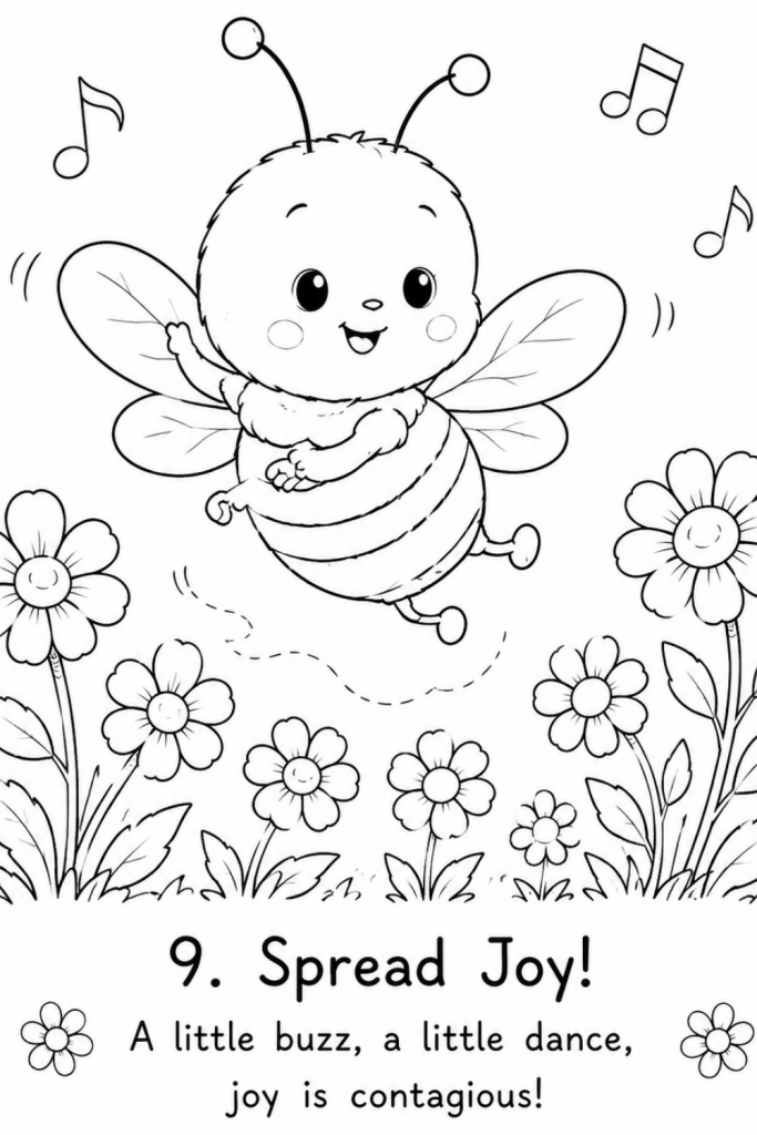 bee colouring pages free printable