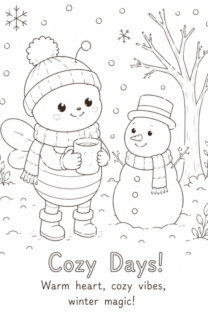 bee colouring pictures