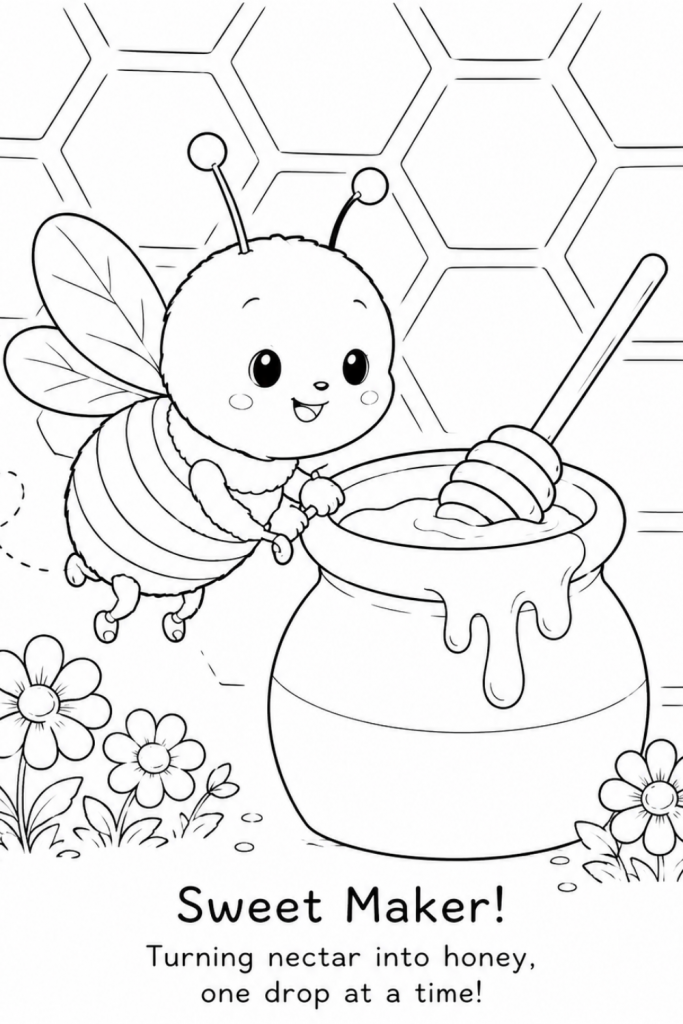 bumble bee colouring pages