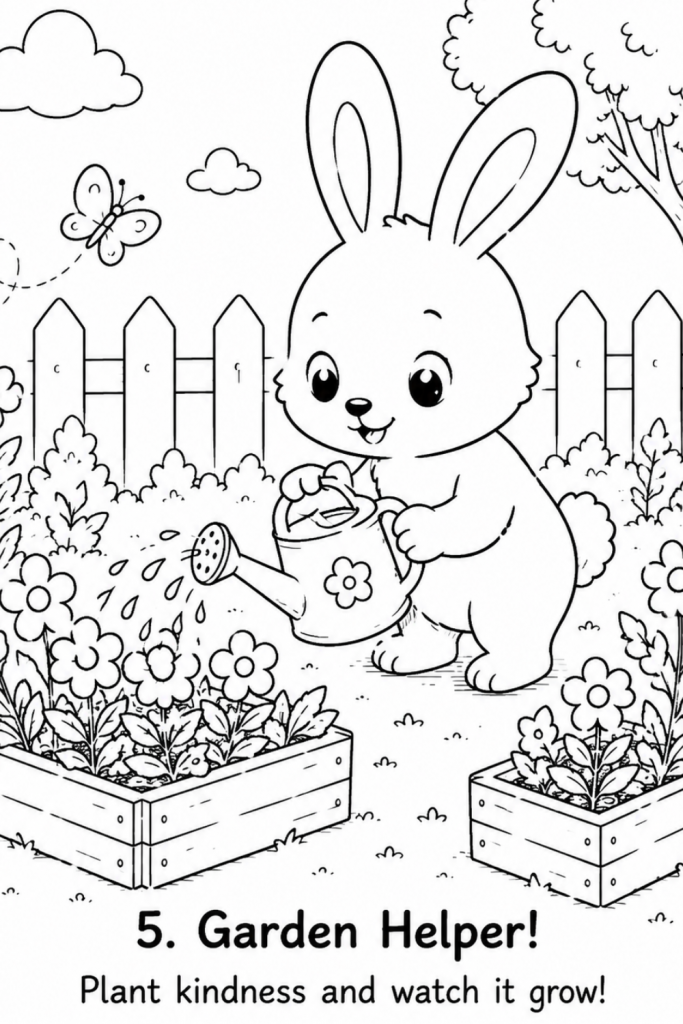 bunny colouring