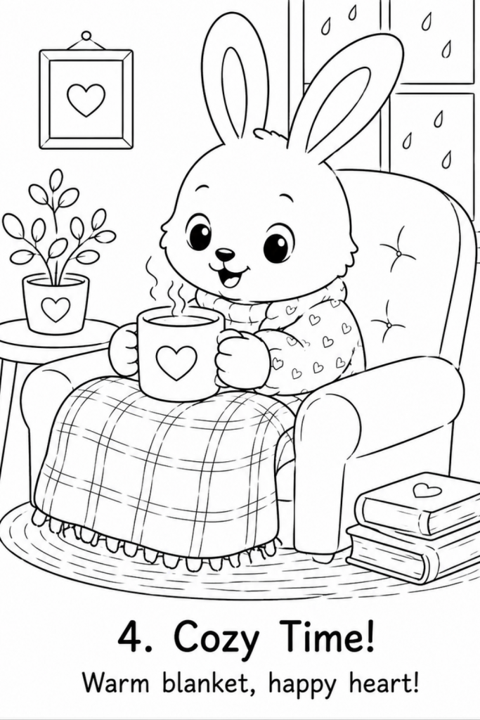 bunny colouring pictures