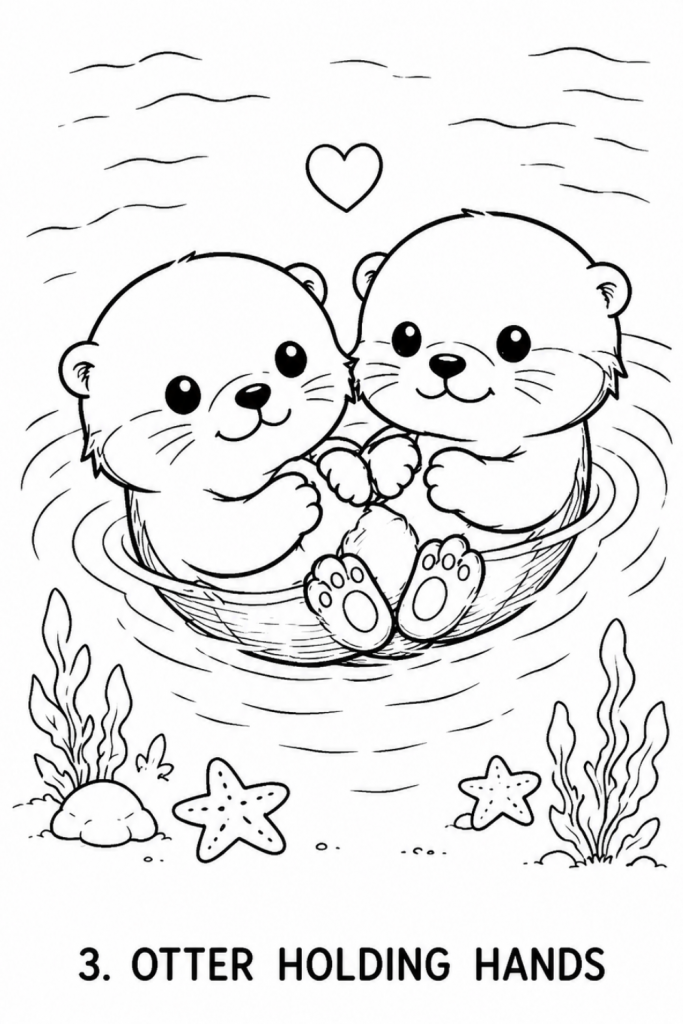 otter colouring pages colouring pages kids fun